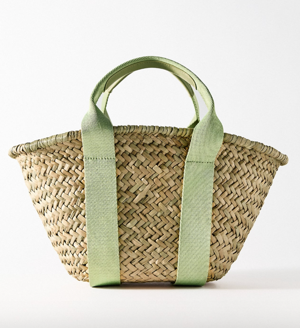 \u200bRaffia Basket Bag.
