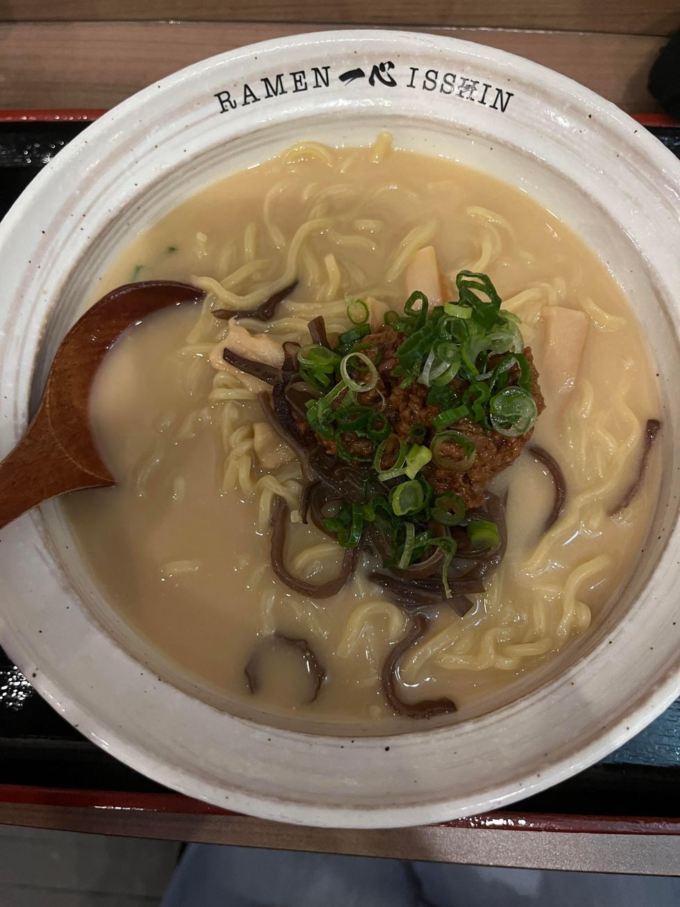 \u200bRamen miso rouge v\u00e9g\u00e9tarien de Ramen Isshin.