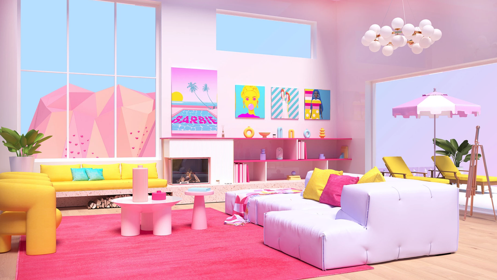 \u200bRendering of Barbie's Dreamhouse at the World of Barbie attraction.