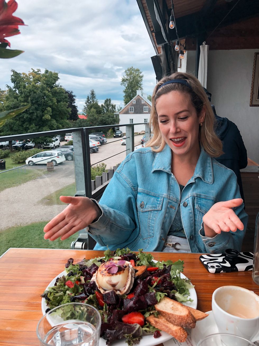 \u200bSalade au ch\u00e8vre chaud.