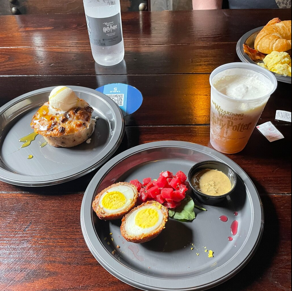 \u200bScotch eggs from The Leaky Cauldron in Harry Potter World.