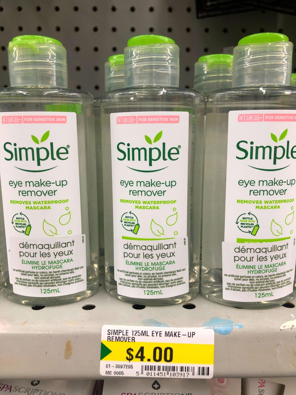 \u200bSimple Eye Make-Up Remover.