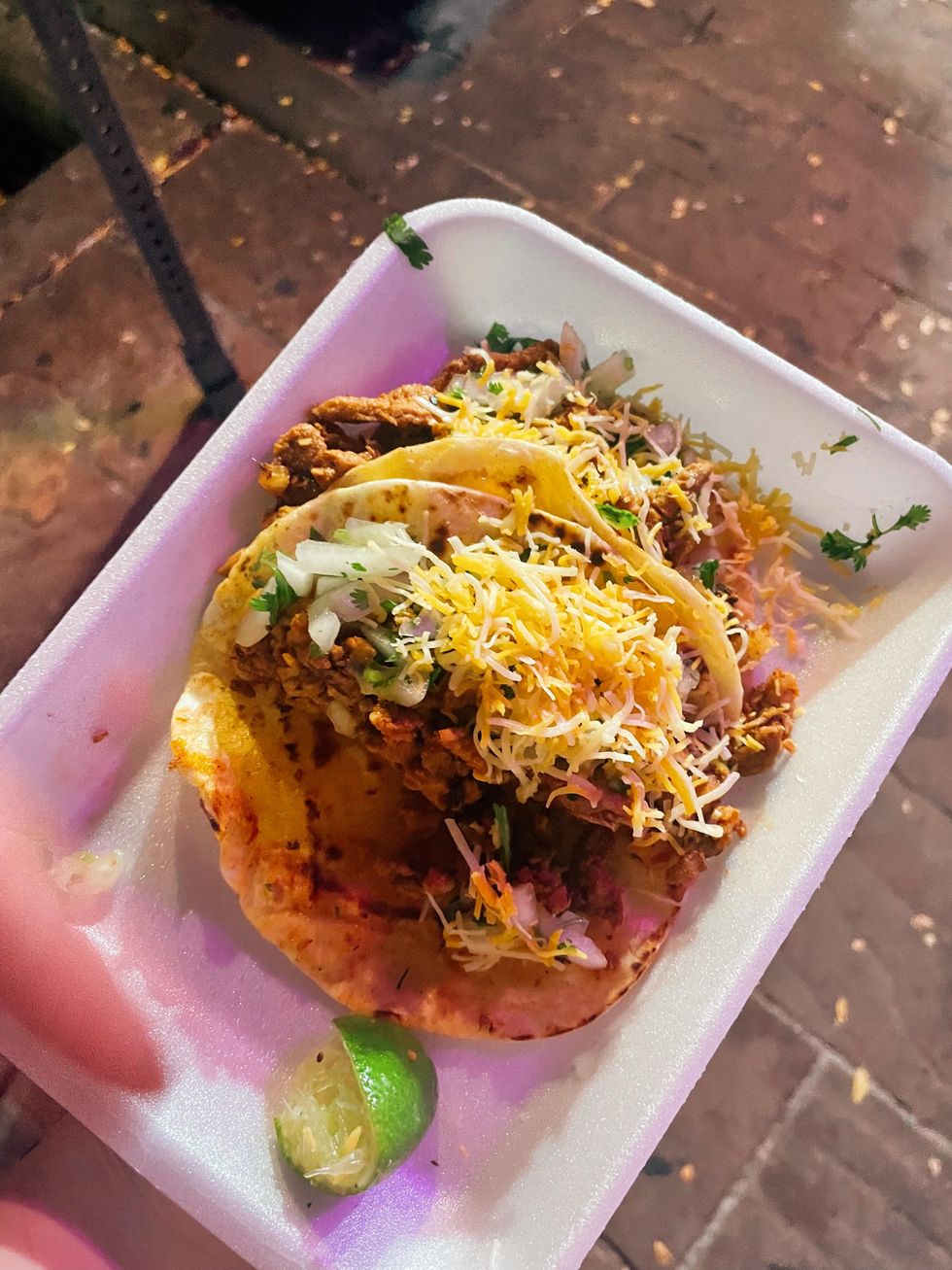 \u200bTacos from Little Plaza Taco Truck.