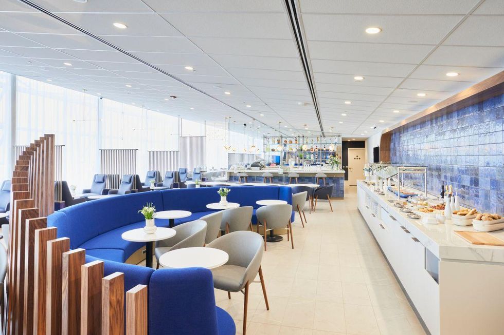 \u200bThe Air France KLM lounge in Montreal.