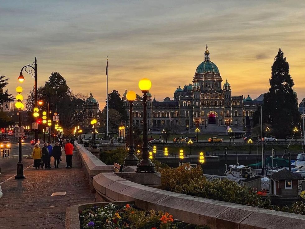 \u200bThe B.C. Parliament Buildings in Victoria.