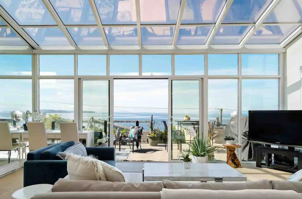 \u200bThe beachfront Airbnb.