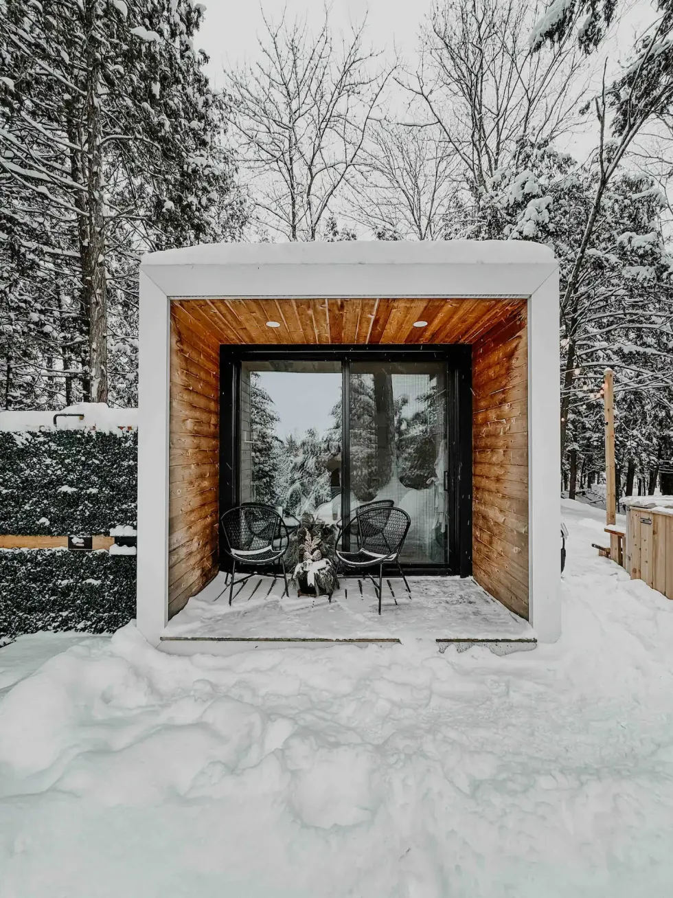 \u200bThe front of the Airbnb.