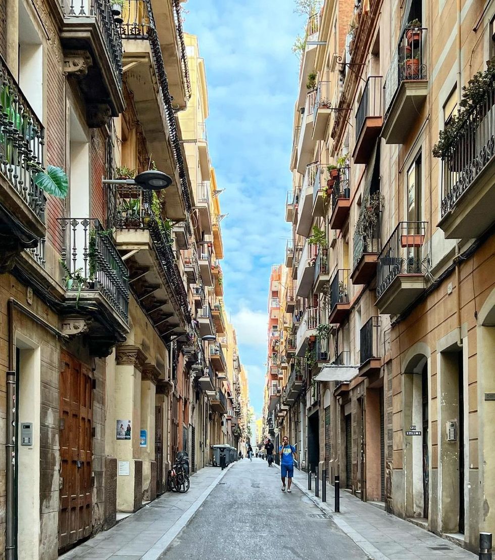 \u200bThe neighbourhood of Gr\u00e0cia in Barcelona.