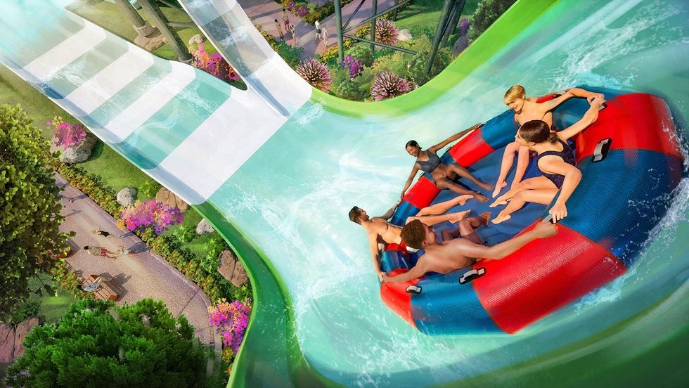 \u200bThe new Moosehorn Falls waterslide at Canada's Wonderland opening in 2024.