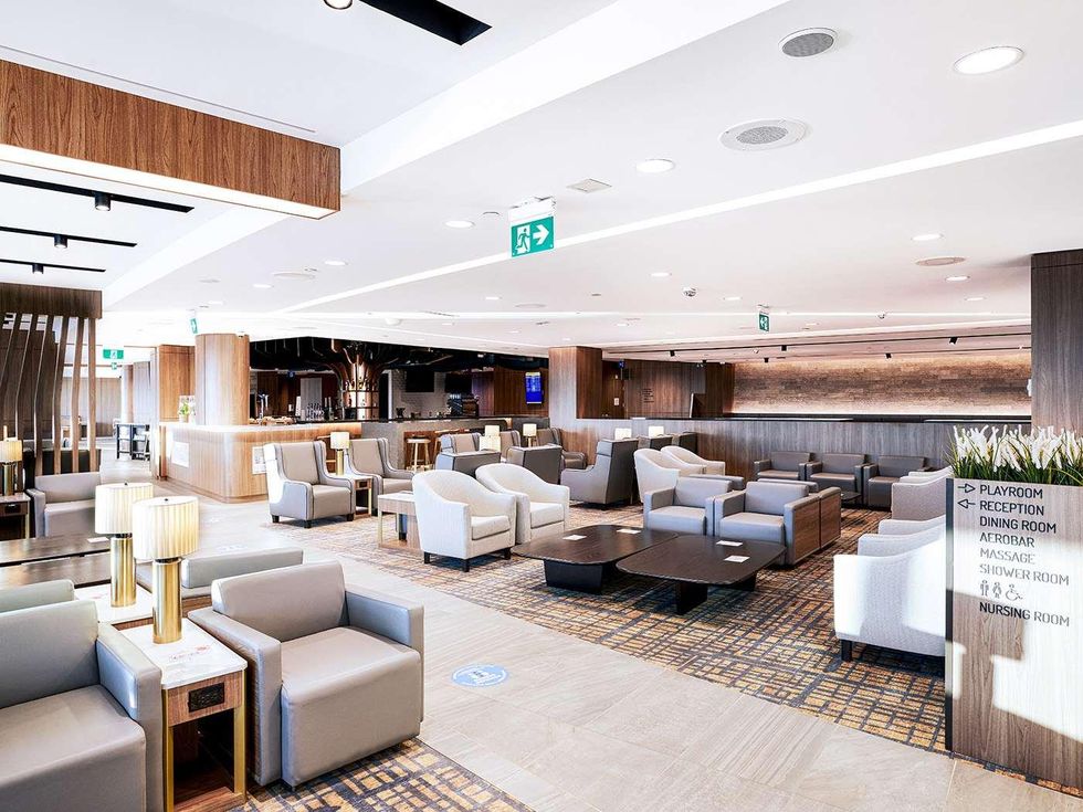\u200bThe Plaza Premium Lounge at Toronto Pearson Airport.