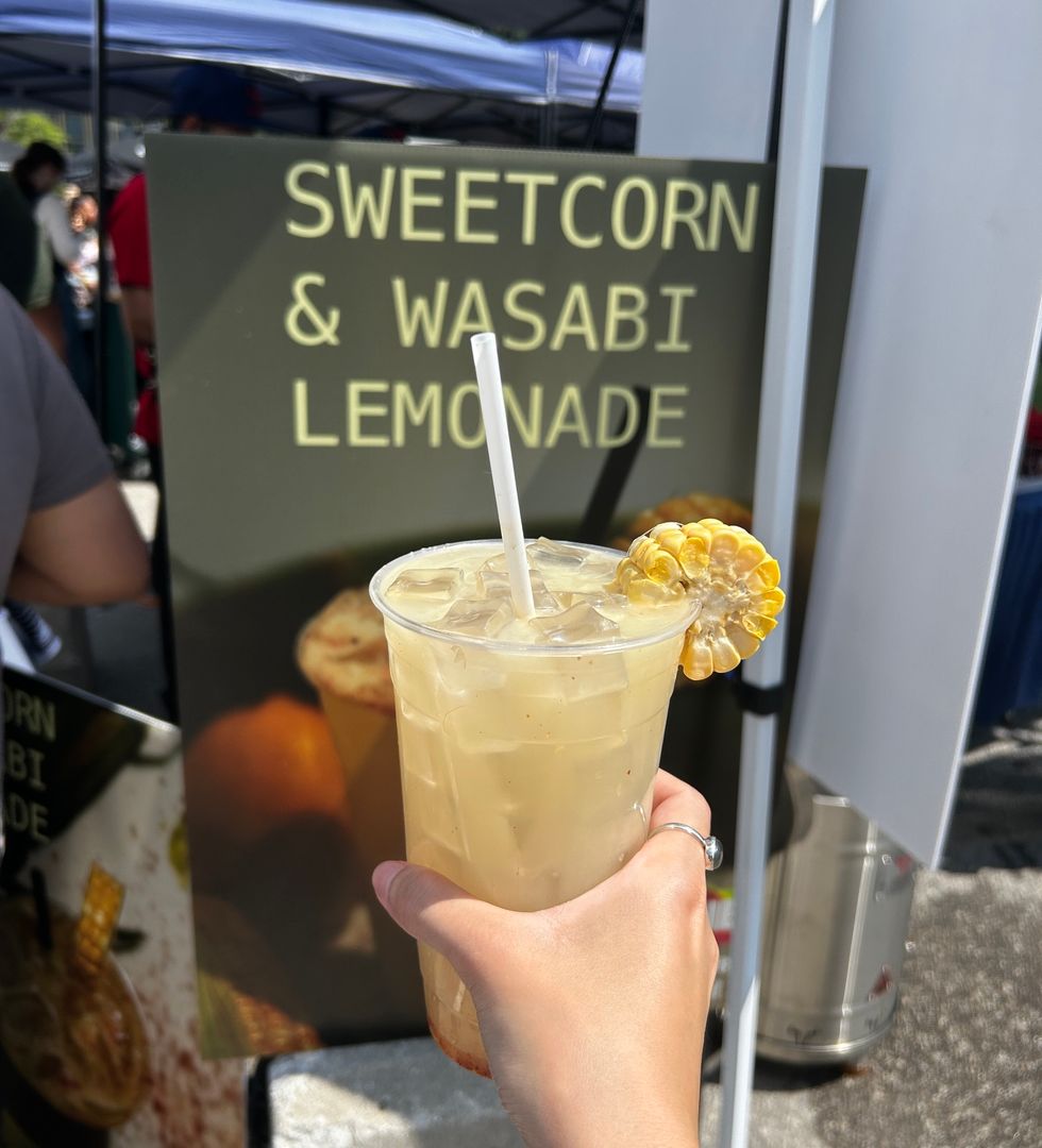 \u200bThe Sweet Corn & Wasabi Lemonade from Alijandro's Kitchen.