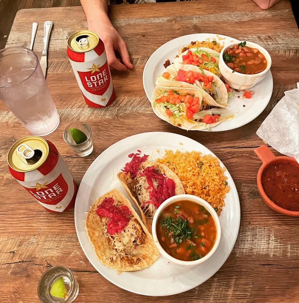 \u200bThe tacos from Pelons in Austin, TX.