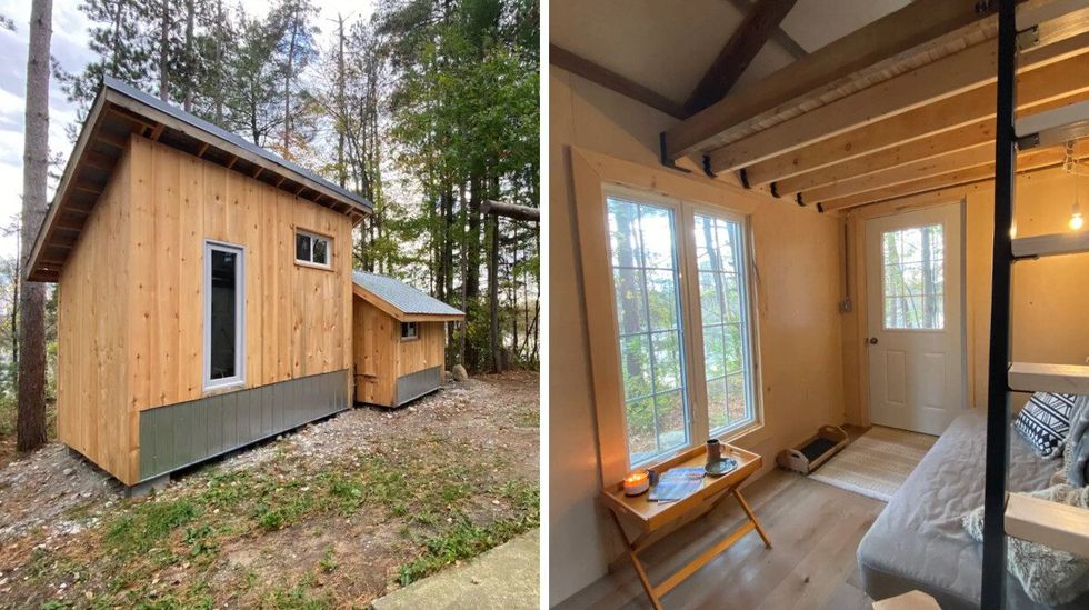 \u200bThe tiny home in Norfolk County.