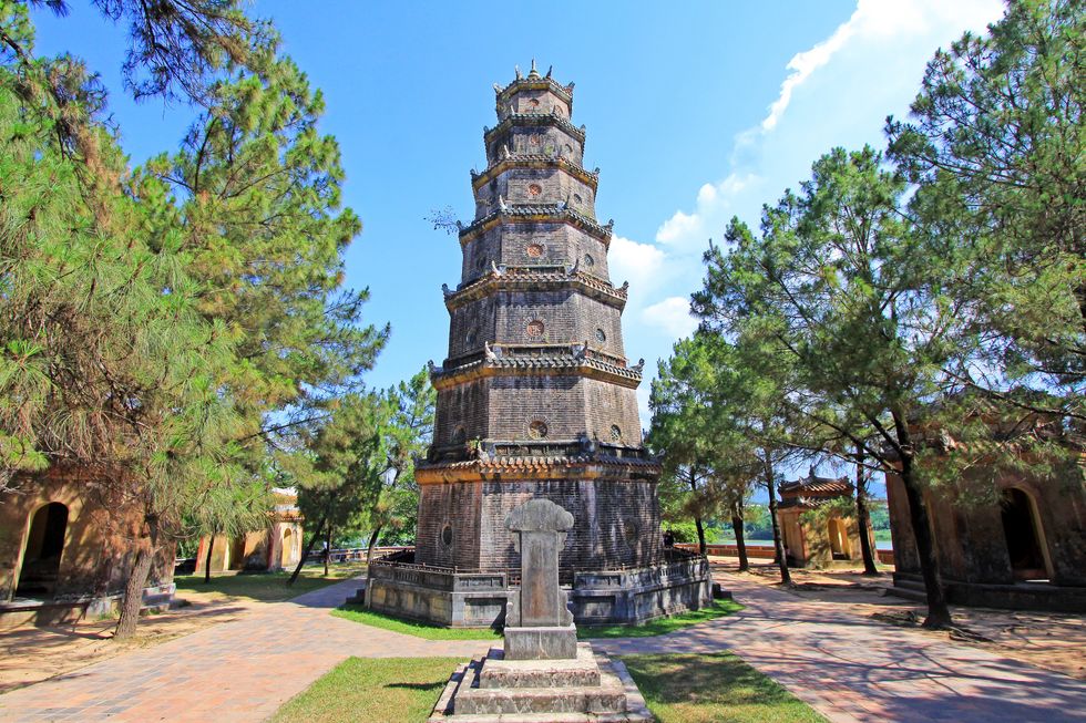 \u200bThien Mu Pagoda in Hue, Vietnam.