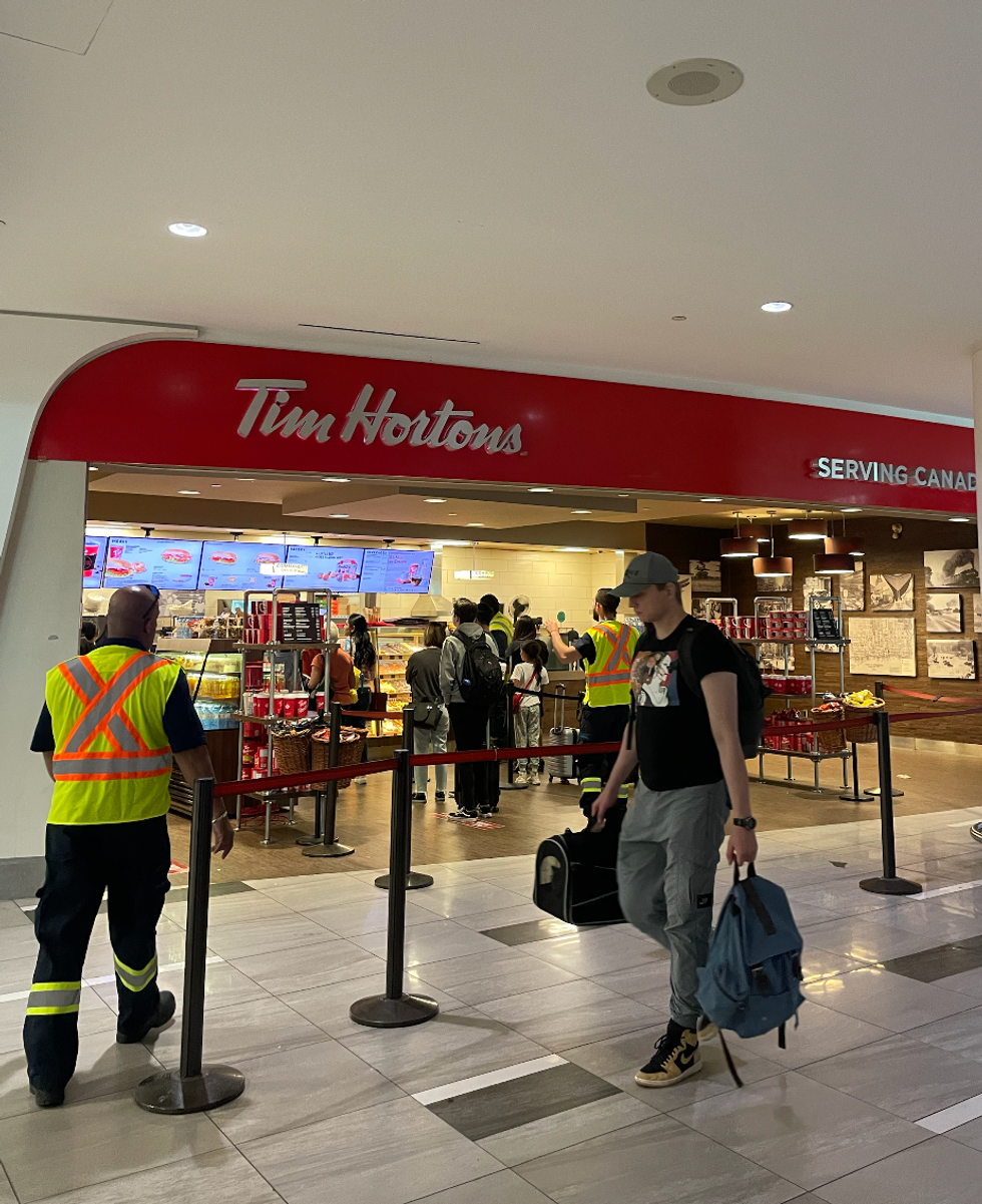 \u200bTim Hortons at Pearson Airport.