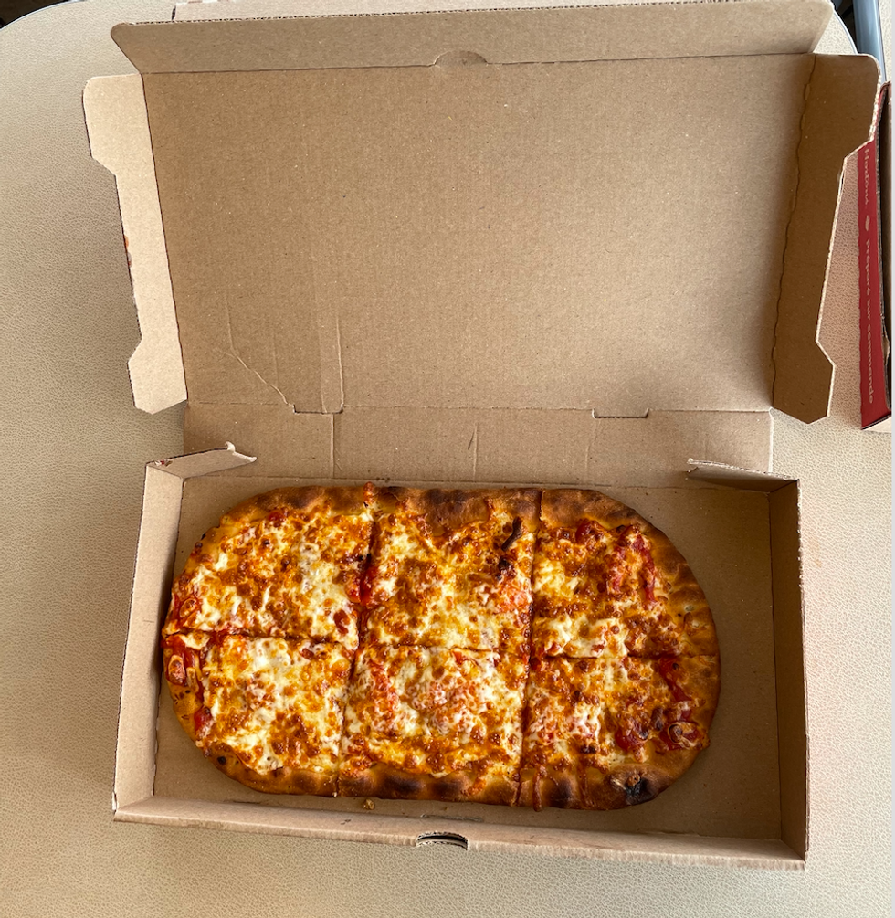 \u200bTim Hortons' Cheese Flatbread Pizza.