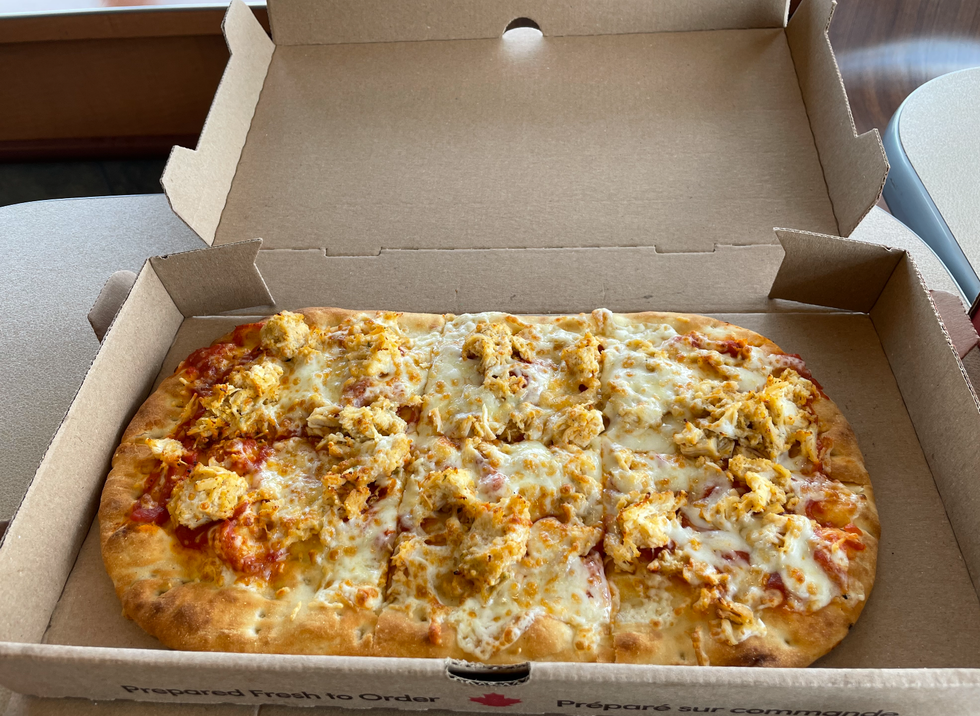 I Tried Tim Hortons 3 New Flatbread Pizzas & They Don't All Taste Like