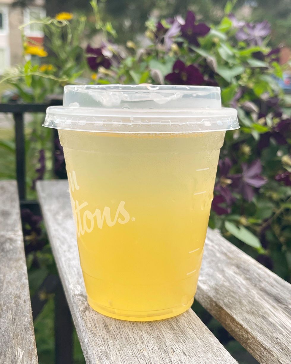 \u200bTim Hortons' Passionfruit Tea Lemonade Quencher.
