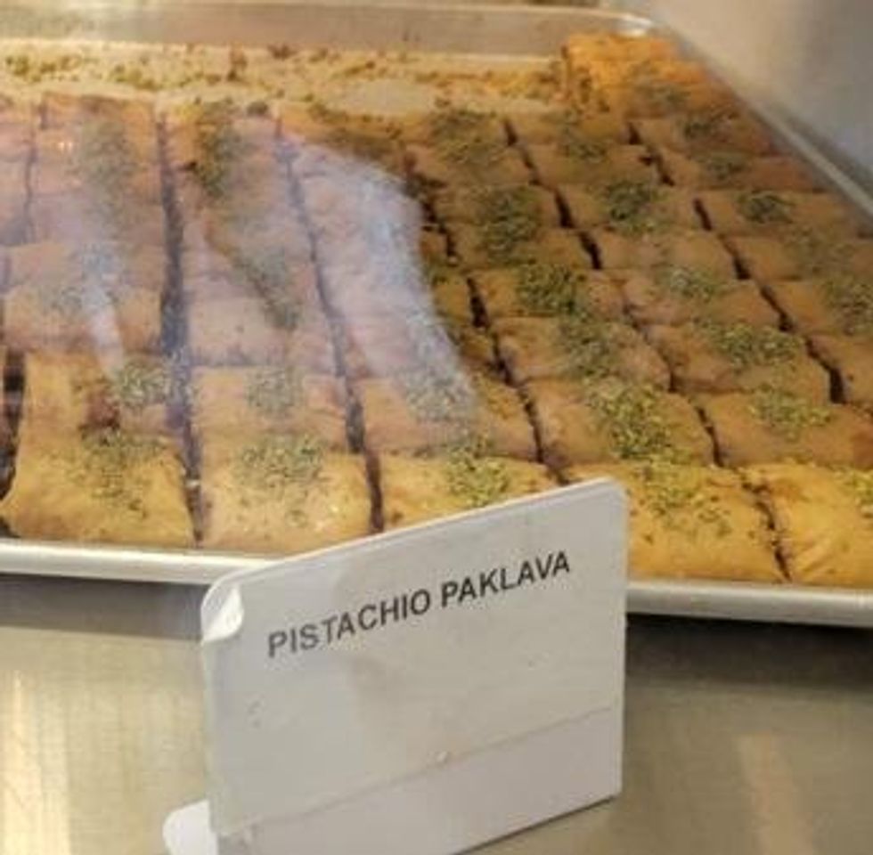 \u200bTray of Pistachio Paklava.