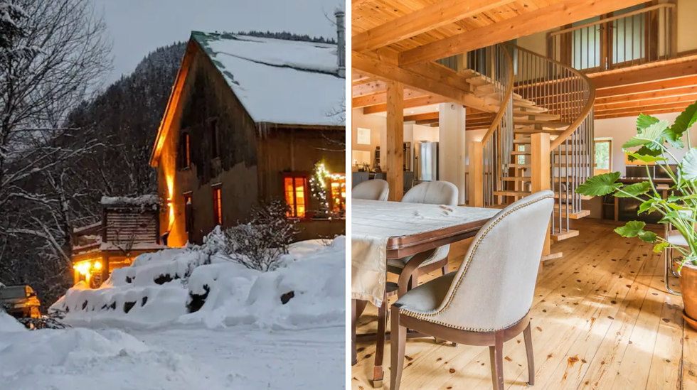 \u200bUn cottage tout en bois avec vos pitous \u00e0 St-Adolphe, Stoneham-et-Tewkesbury, Qu\u00e9bec.