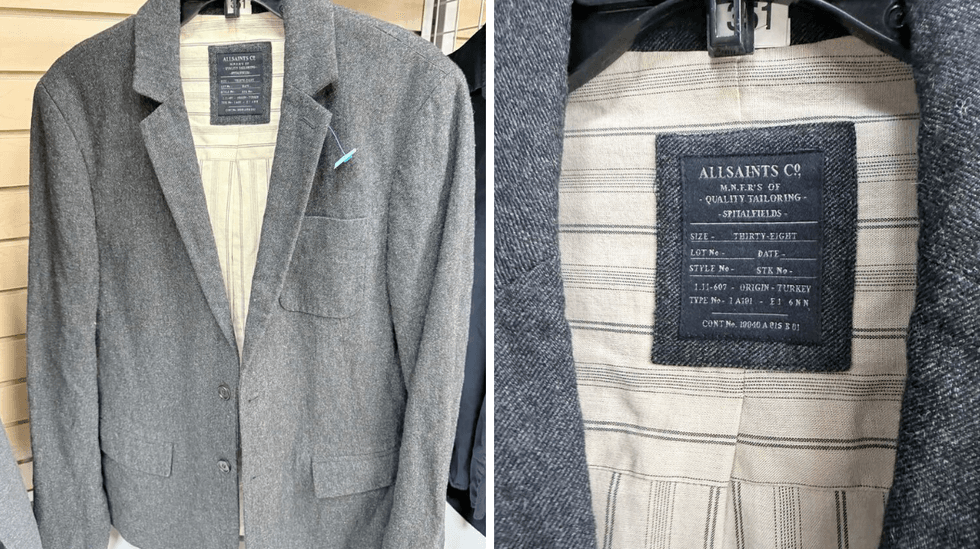 \u200bVeston en lainage de la marque AllSaints en vente Au Grenier Populaire des Basses-Laurentides pour 2 $.