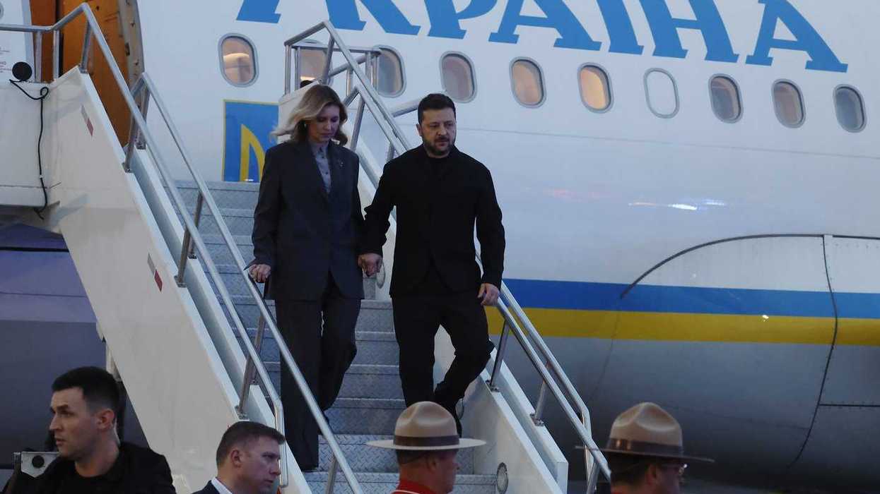 Ukraine's Zelenskyy arrives in Calgary