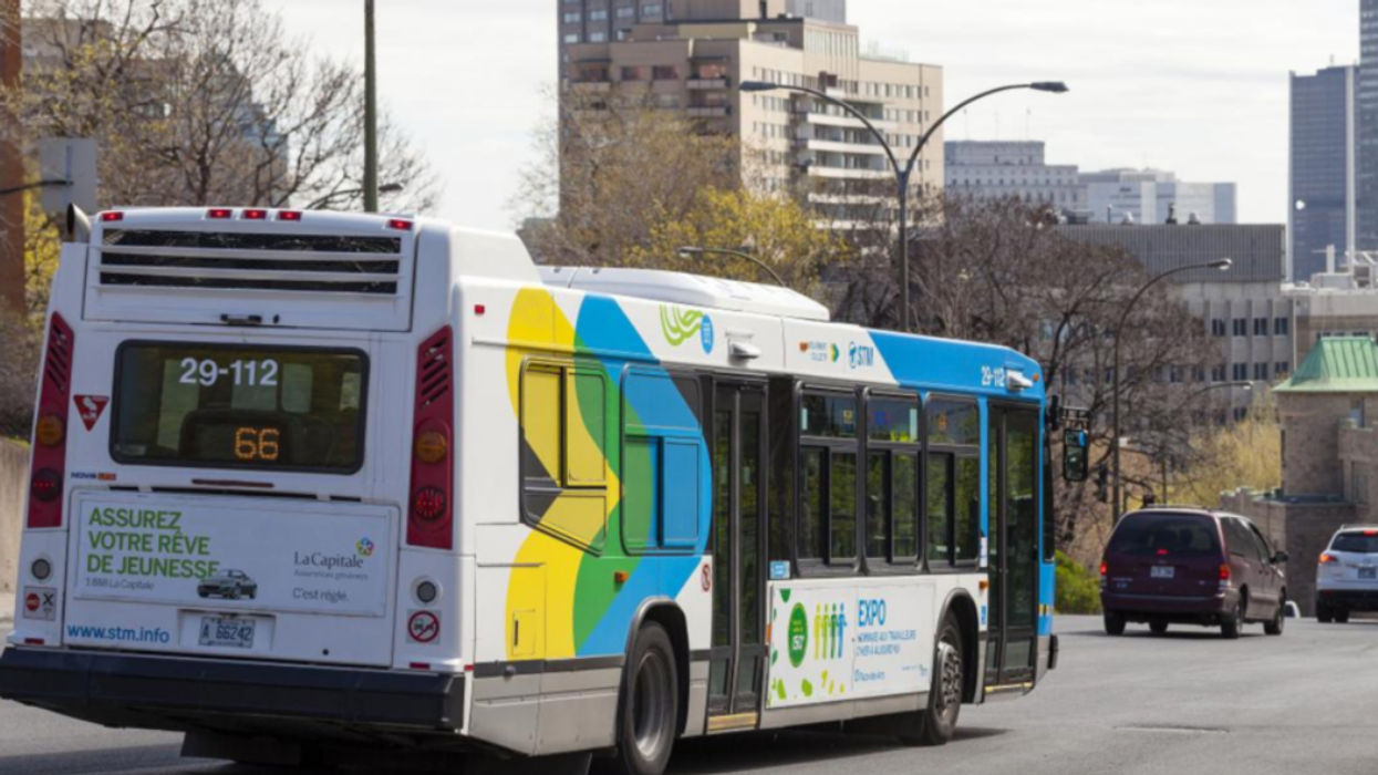 Un autobus de la STM.