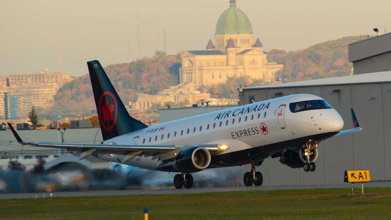 Un avion d'Air Canada, à Montréal.