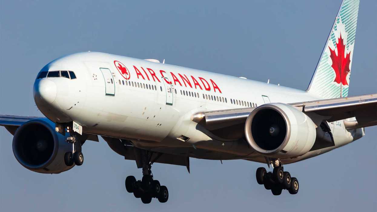 Un avion d'Air Canada.