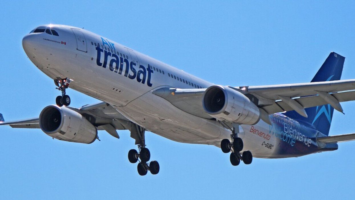 Un avion d'Air Transat.