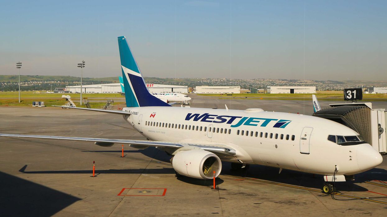 Un avion WestJet.