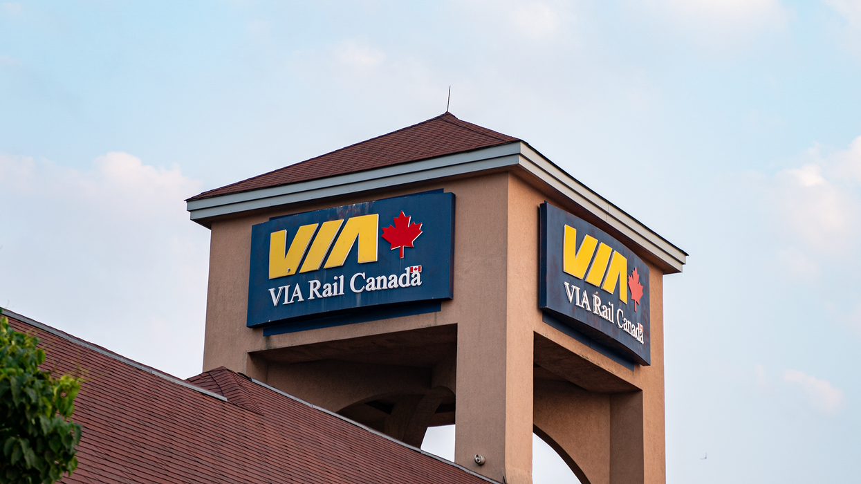 Un bâtiment VIA Rail.