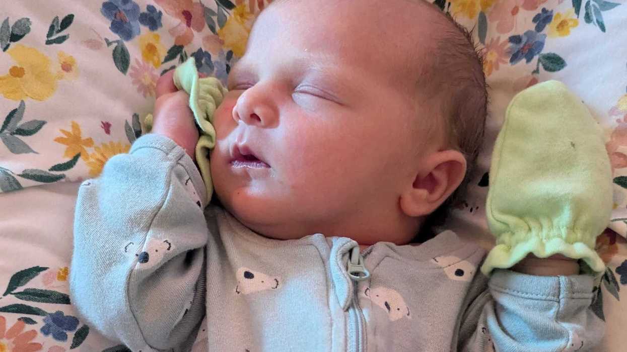 Un bébé endormi.