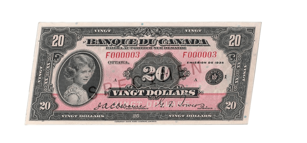 Un billet de banque.