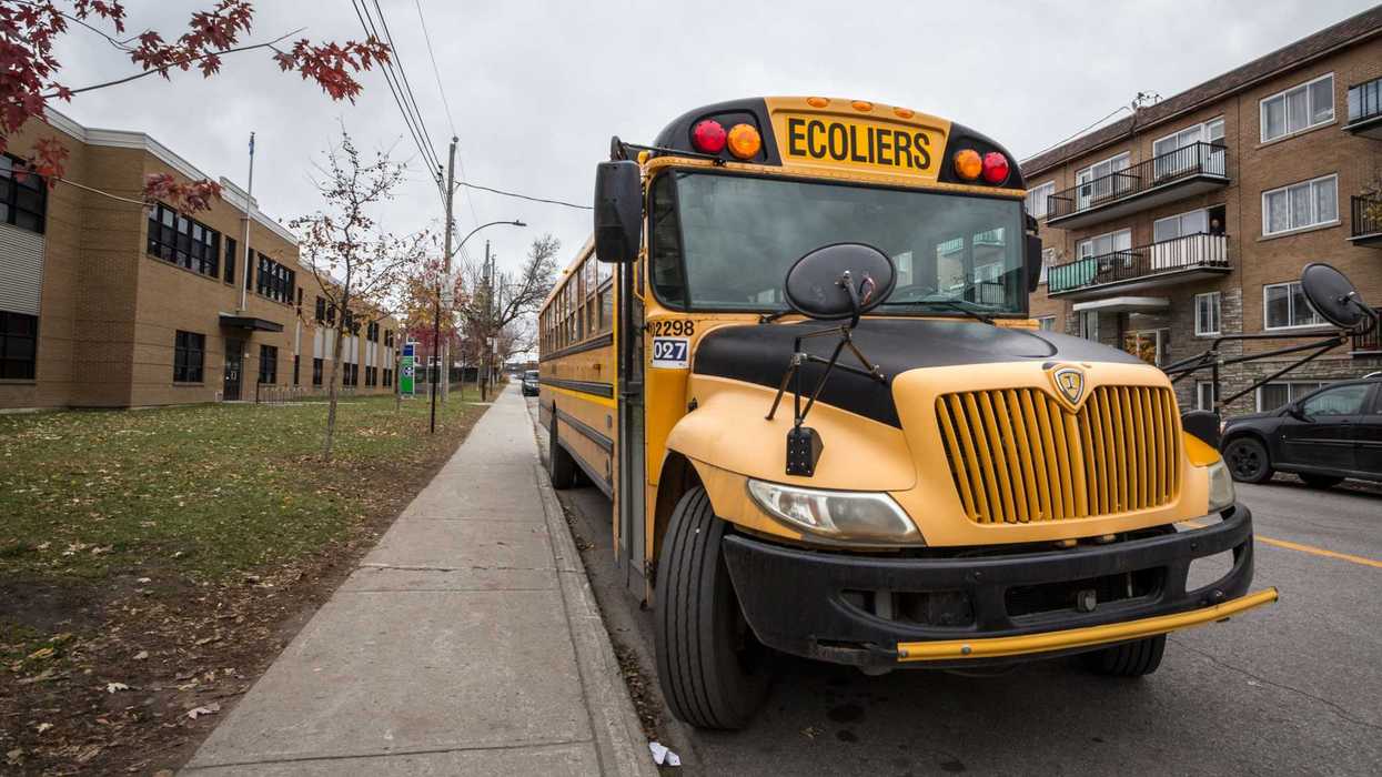 Un bus scolaire.