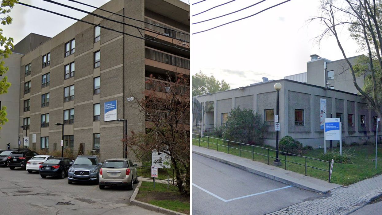 Un CHSLD. Droite : un CHSLD.