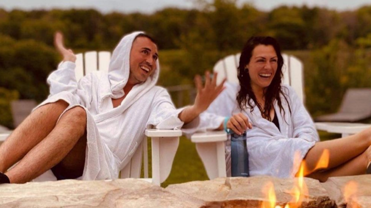 Un couple au spa.