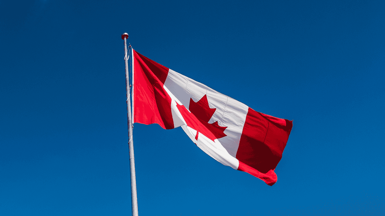 Un drapeau du Canada.