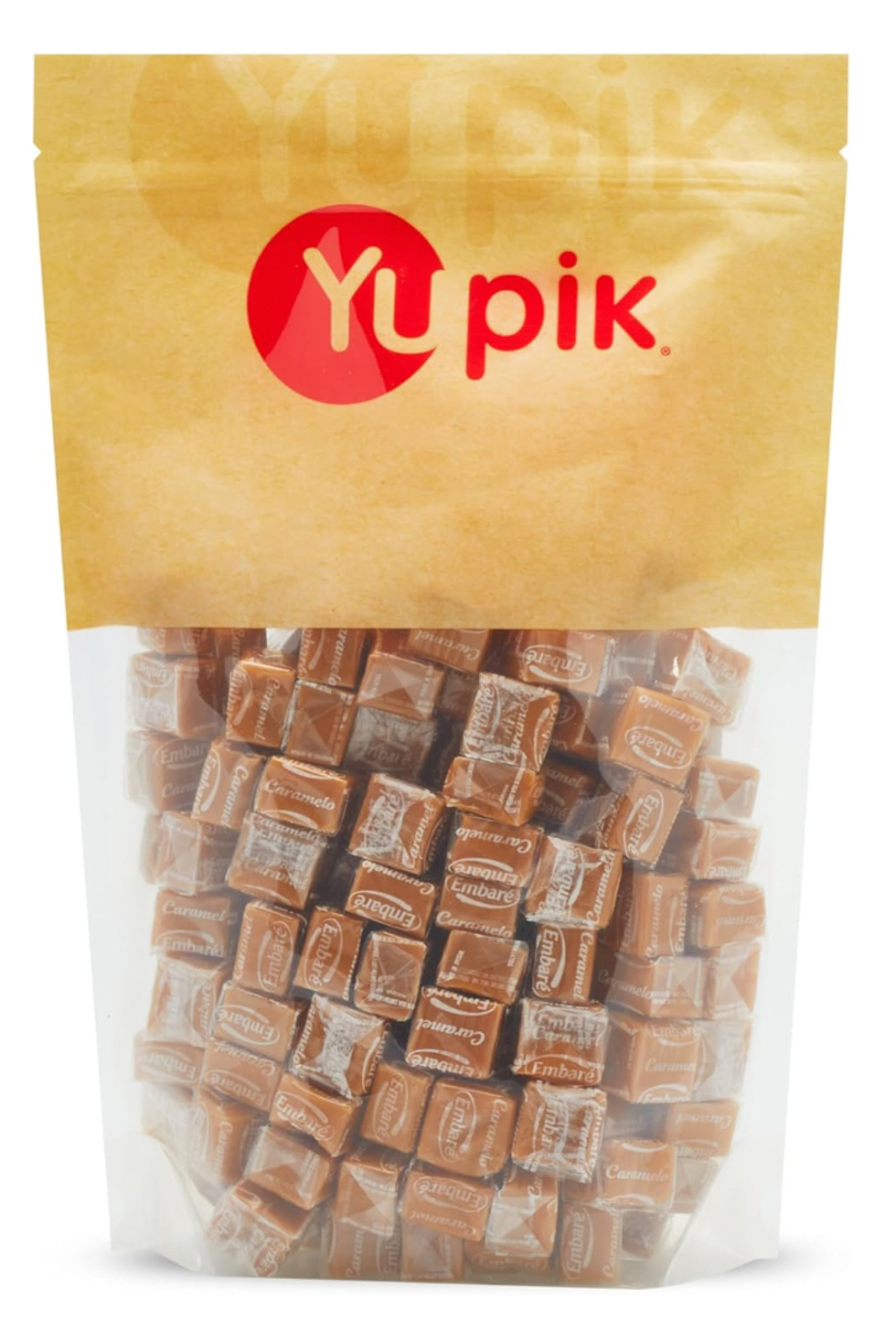 Un emballage de carr\u00e9s au caramel.