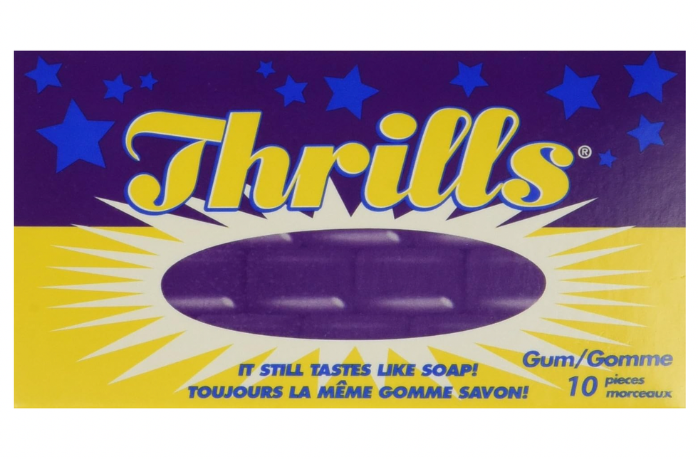 Un emballage de gommes au savon.