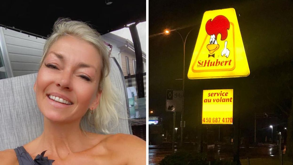 Un faux événement avec Marie-Chantal Toupin au St-Hubert circule et le resto intervient