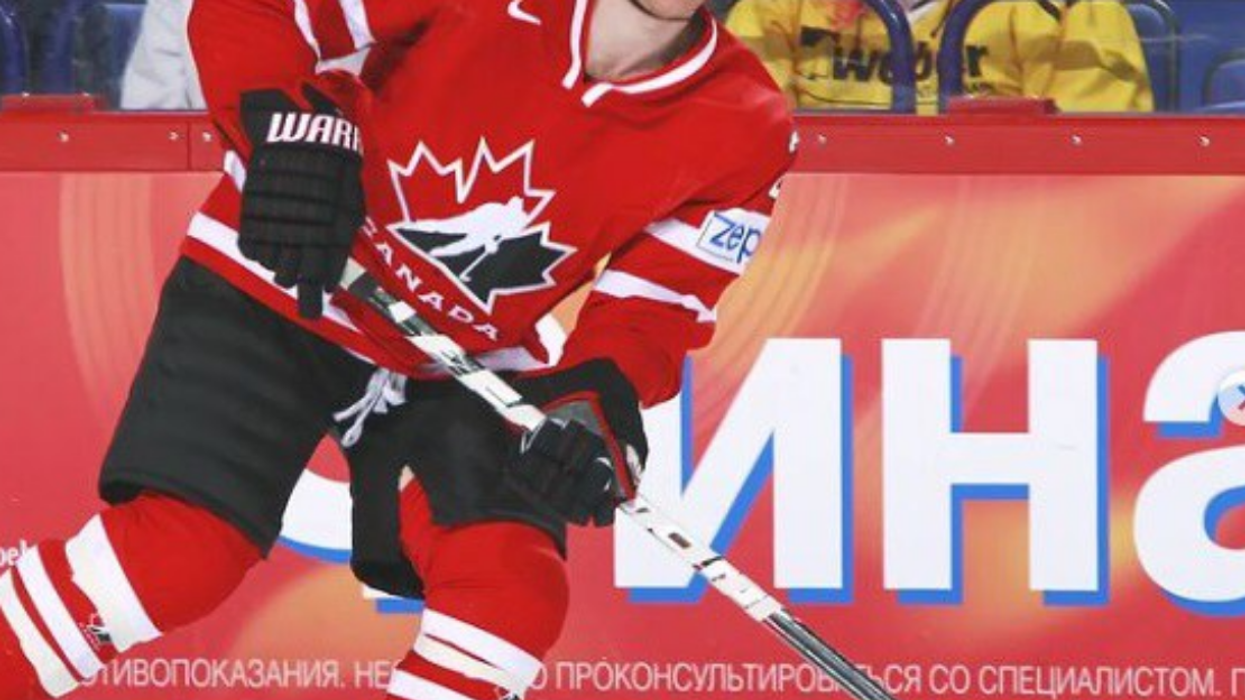 Un joueur de Hockey Canada.