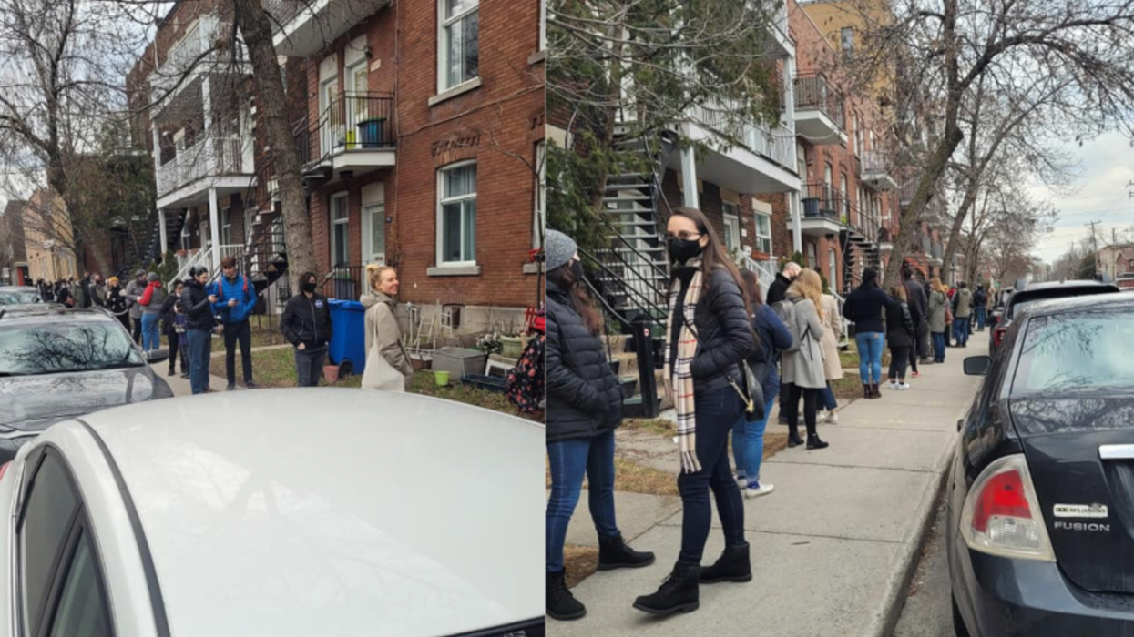 Un logement à louer à Montréal crée une énorme file d'attente (PHOTOS)