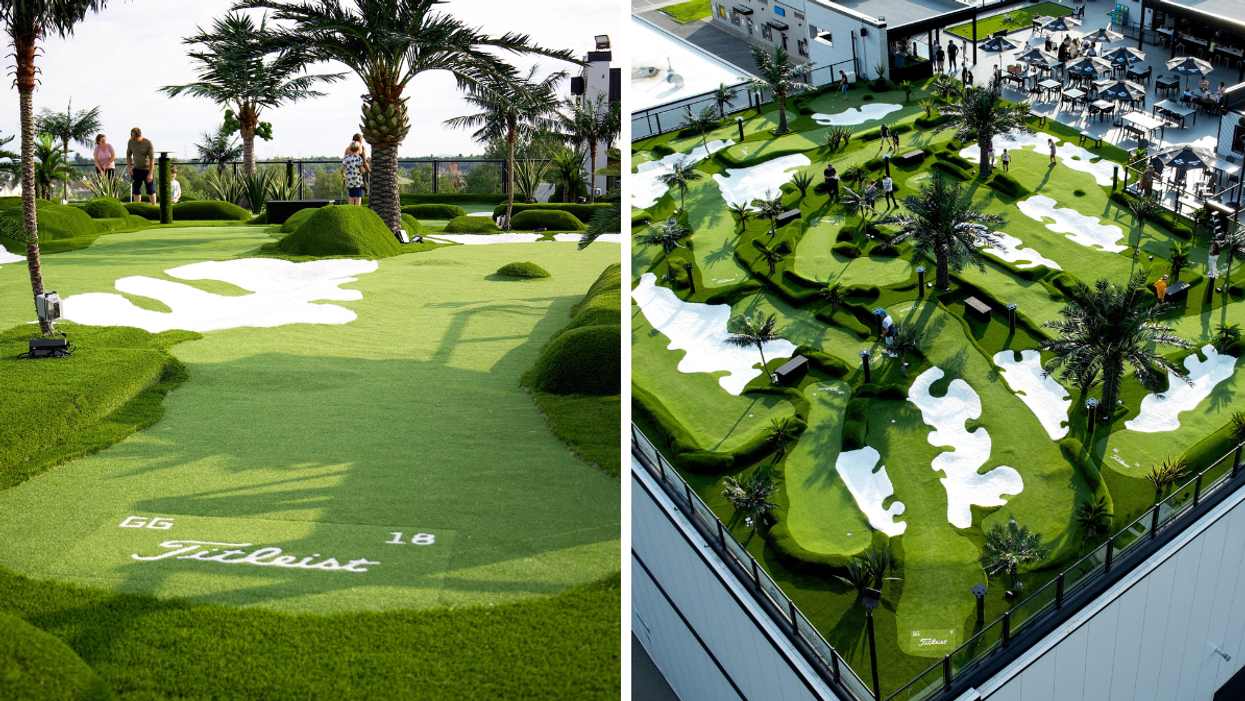 Un mini-putt débarque proche de Montréal et c'est l'expérience ultime alliant terrasse, cocktails et golf