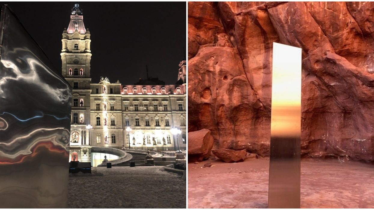 Un monolithe apparaît à l'Assemblée nationale de Québec et voici pourquoi