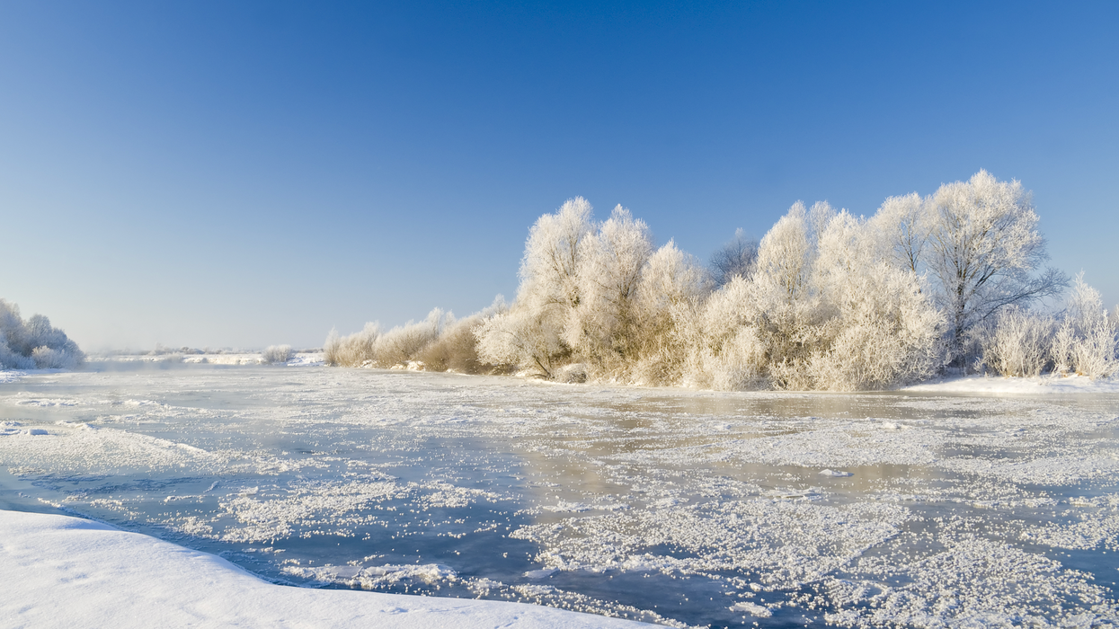 Un paysage glacial.