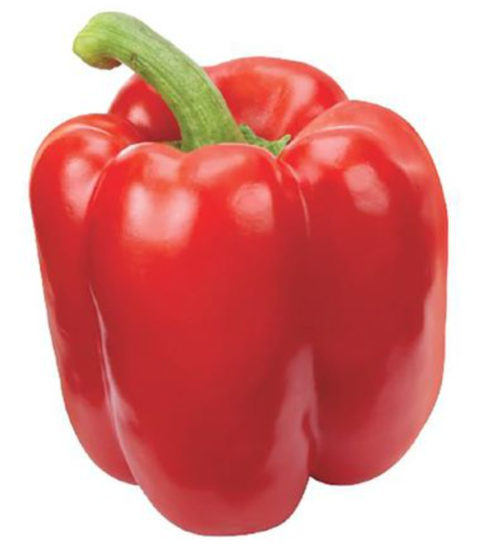 Un poivron rouge.
