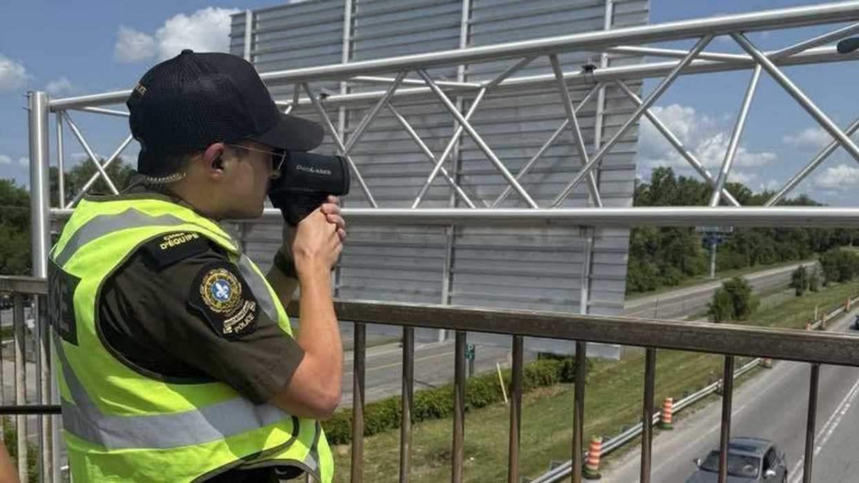Un policier de la Sûreté du Québec.