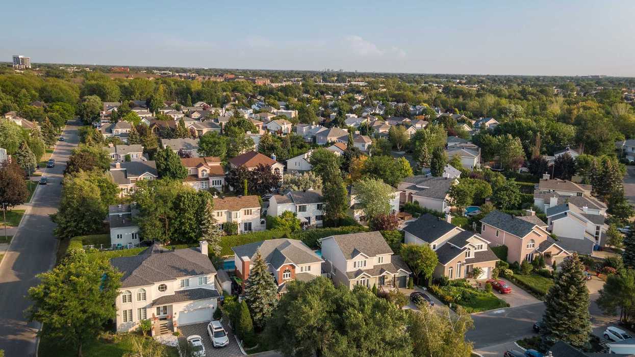 Un quartier résidentiel de Montréal.