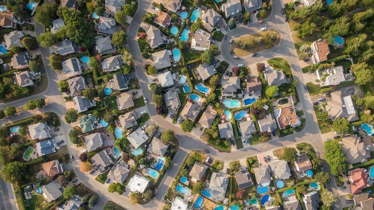 Un quartier résidentielle sur la Rive-Sud de Montréal.